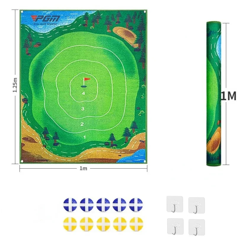 DJD040 Indoor Mini Golf Suspended Dartboard Practice Outdoor Training Aid Trainer Golf Hitting Mat