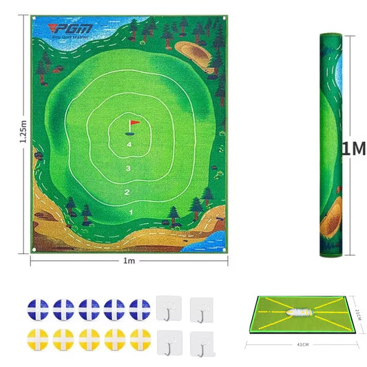 DJD040 Indoor Mini Golf Suspended Dartboard Practice Outdoor Training Aid Trainer Golf Hitting Mat